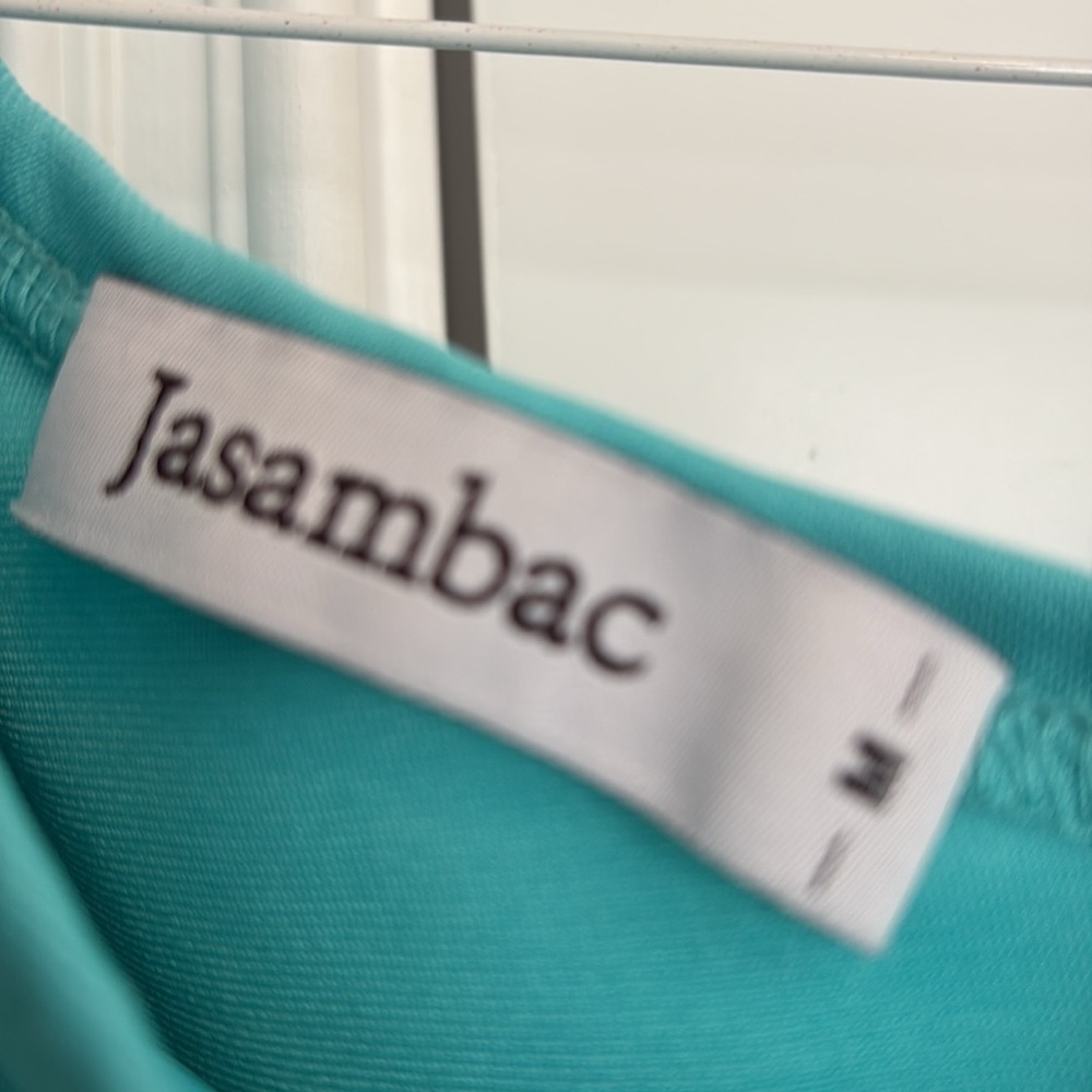 Teal one shoulder cocktail dress size m with pockets - Picture 6 of 8